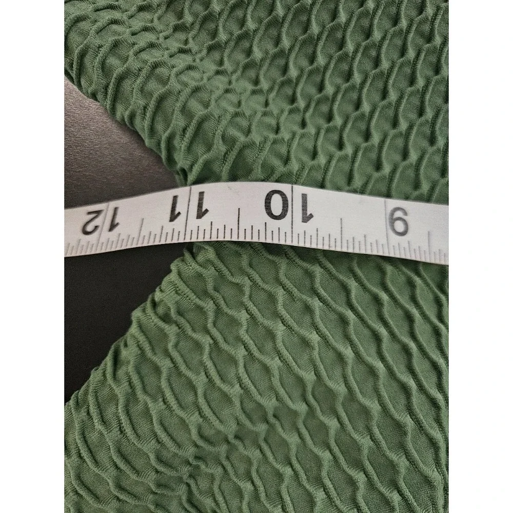 Booty by Brabants Womens Plus Green Leggings Croco Skin Brazilian Athleisure
